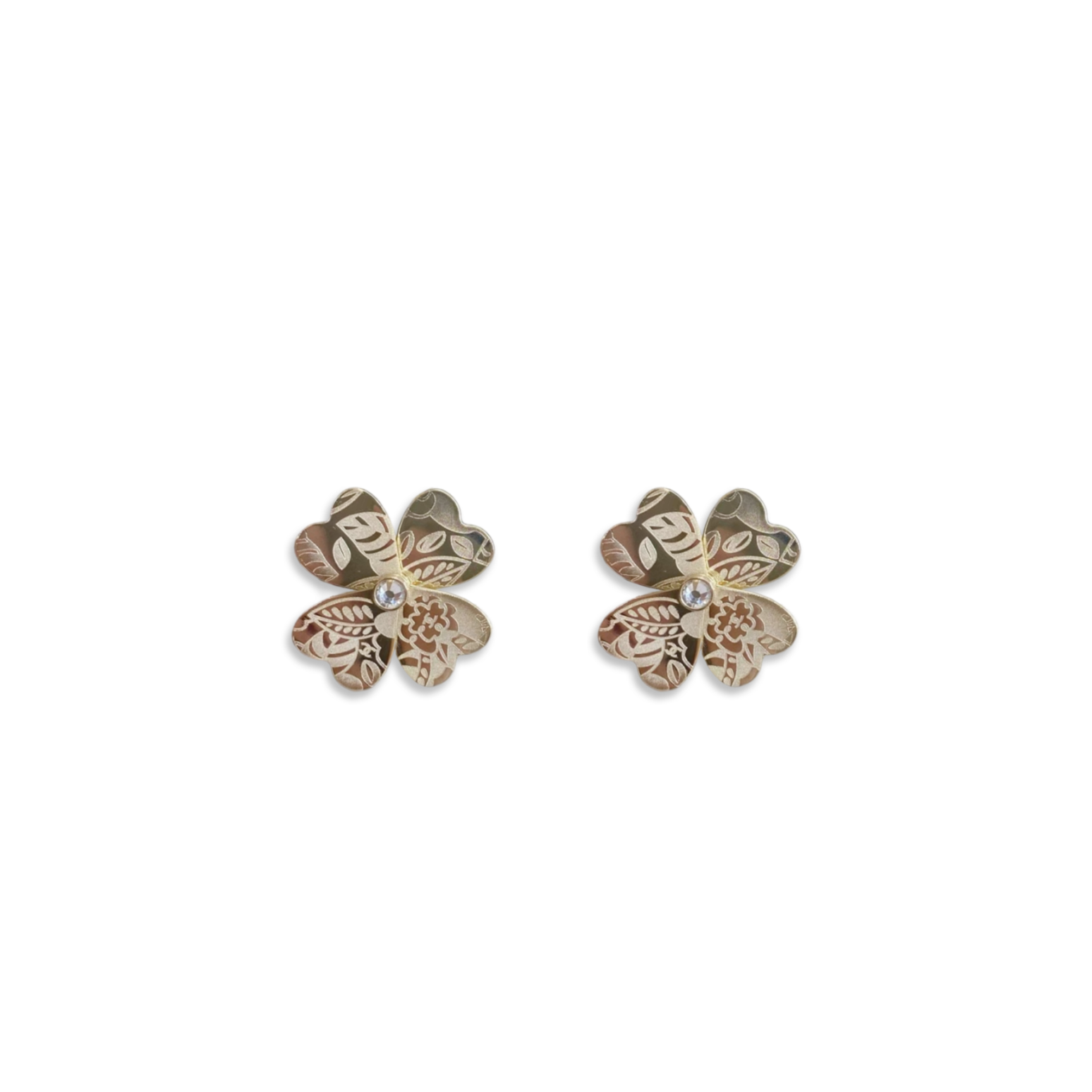 CHANEL FOUR-LEAF CLOVER EARRINGS